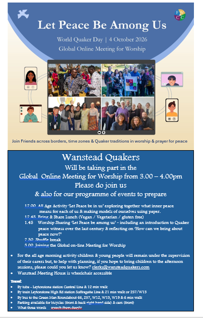 World Quaker Day 4th Oct Flyer
